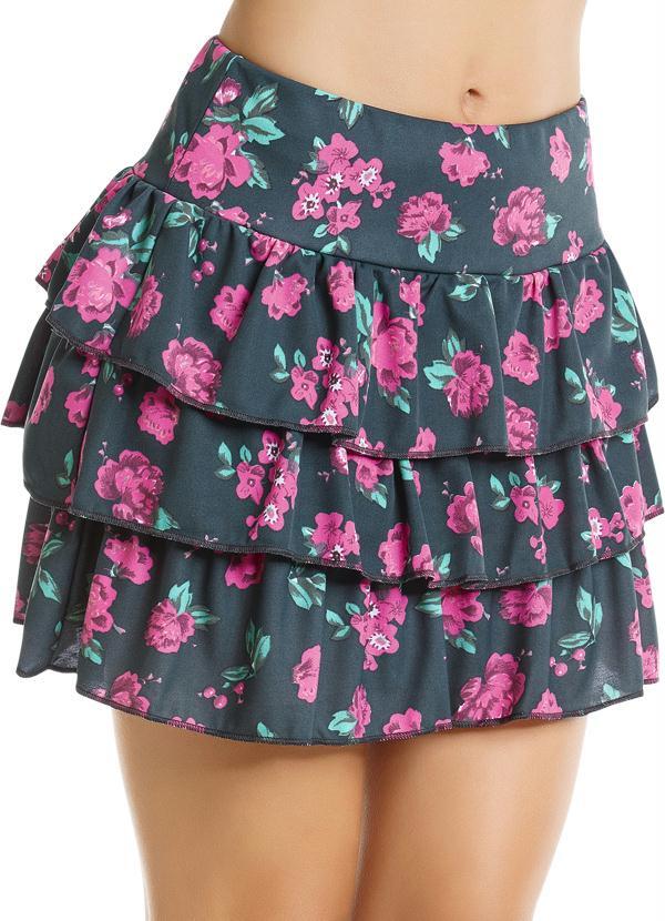 Outlet - Saia Floral com Babados 7