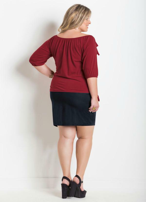 Marguerite - Saia Plus Size Preta 4