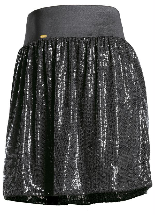 Quintess - Saia Preta com Paetês 4