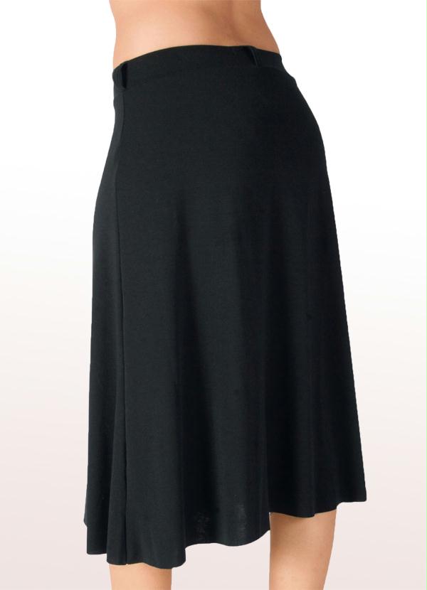 Quintess - Saia Preta em Malha de Poliéster 2