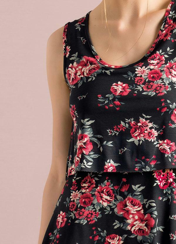 Quintess - Vestido Floral sem Mangas 3