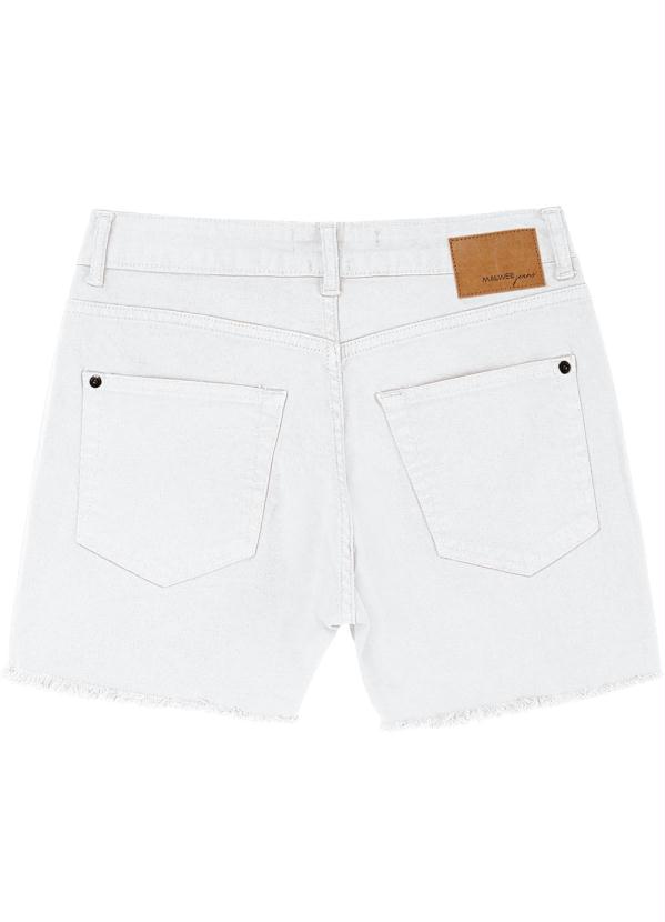 Malwee - Shorts Branca Comfort em Sarja 4