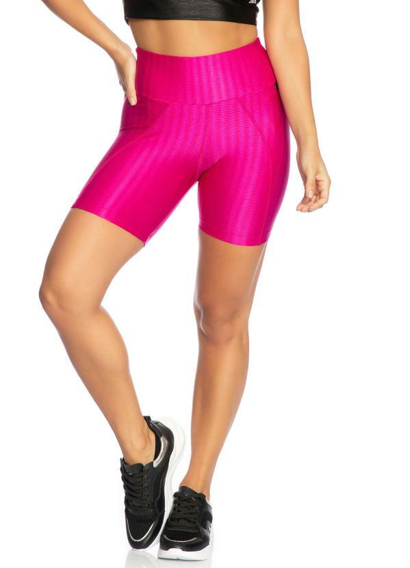 Janfer - Shorts Rosa Disfarça Celulite Janfer