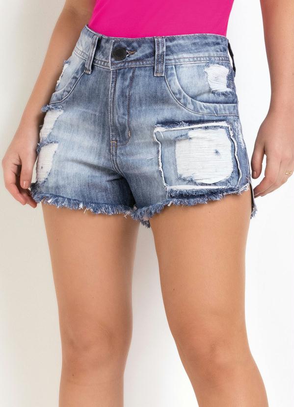 Eventual - Short Eventual Destroyed e Barra Desfiada Jeans 1