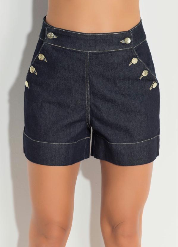 Quintess - Short Jeans com Detalhe de Botões 7