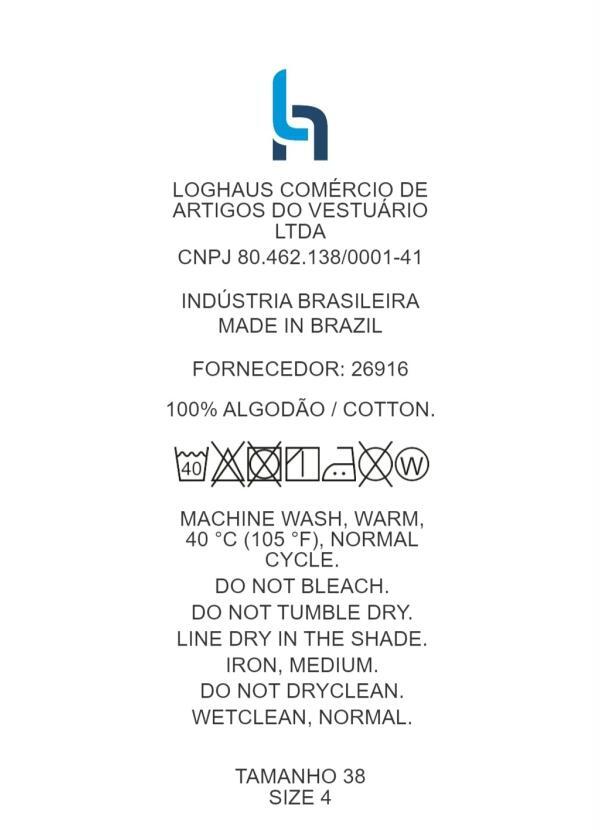 Quintess - Shorts Jeans Azul Claro com Bordado 10