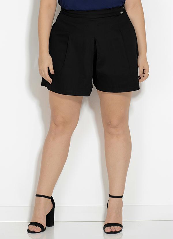 Quintess - Short Quintess Curto Preto com Zíper 5