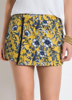 short saia floral