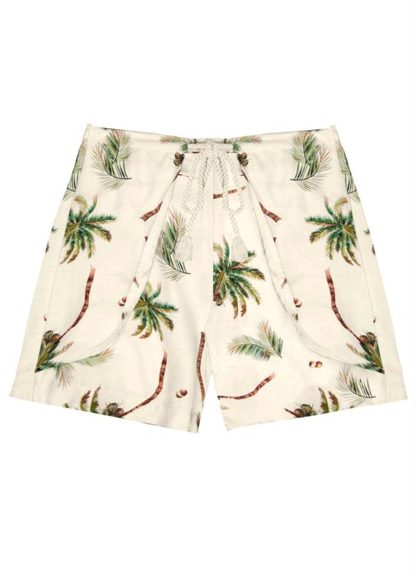 short com estampa feminino