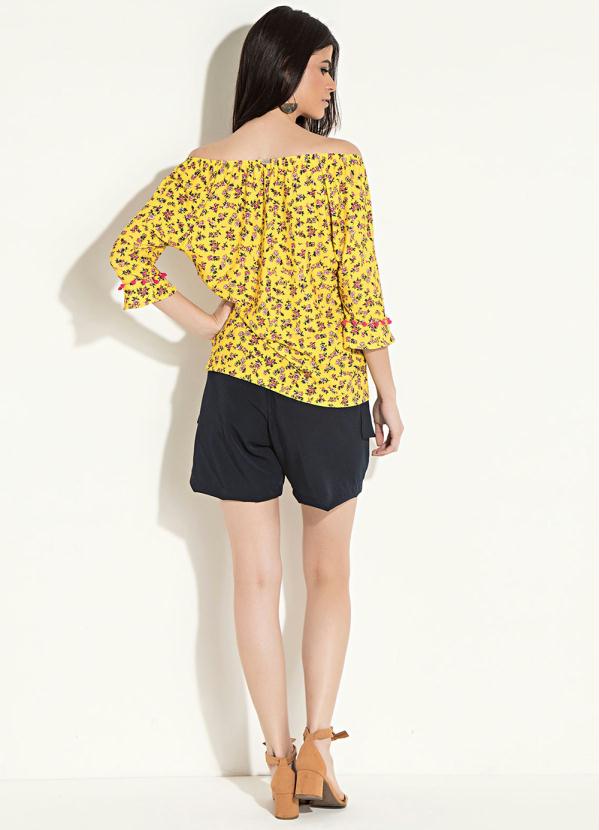 Quintess - Short Soltinho Quintess com Argolas Marinho 4