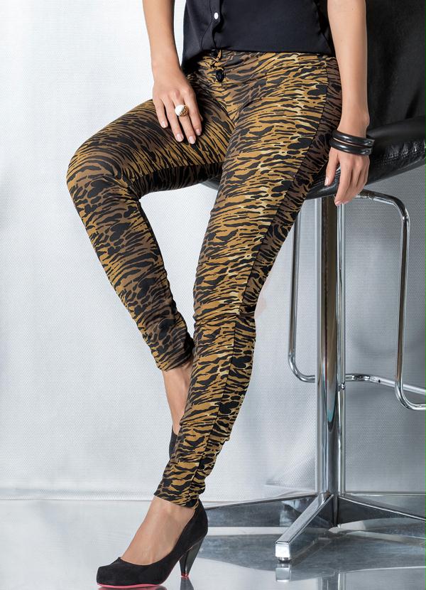 Outlet - Calça Legging Estampa Tigresa