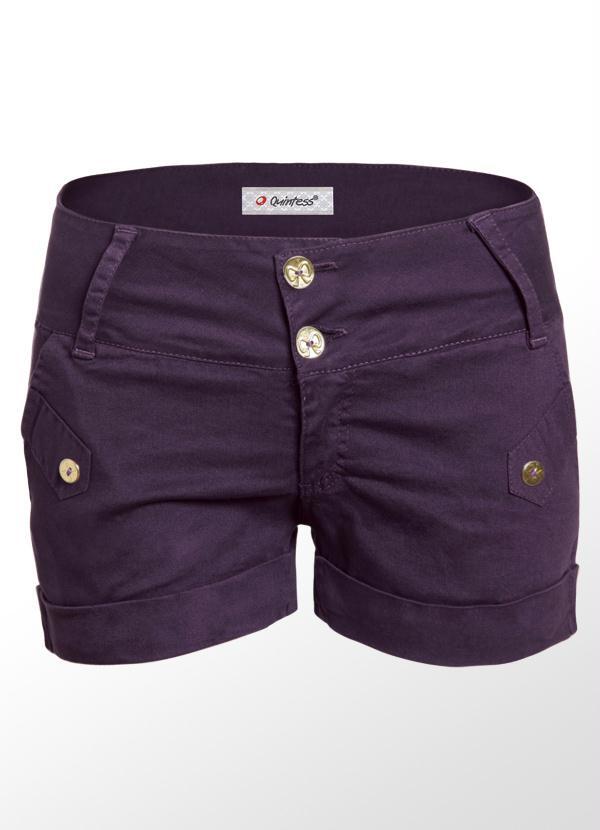 Quintess - Short de Alfaiataria Roxo