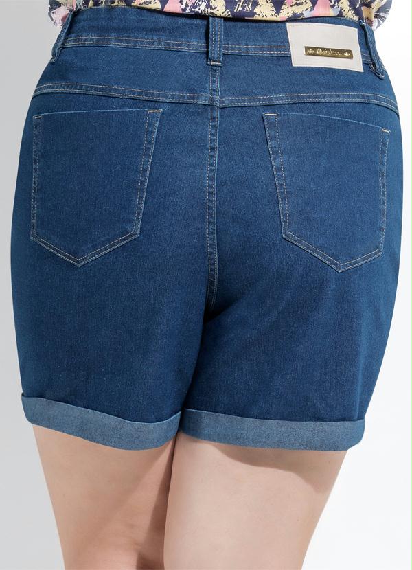 Quintess - Short Jeans Escuro Plus Size 6