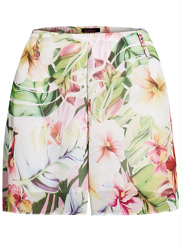 Quintess - Short Saia Chiffon Estampa Tropical 5