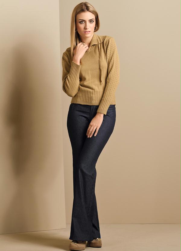 Quintess - Suéter Feminino com Gola Mostarda 3