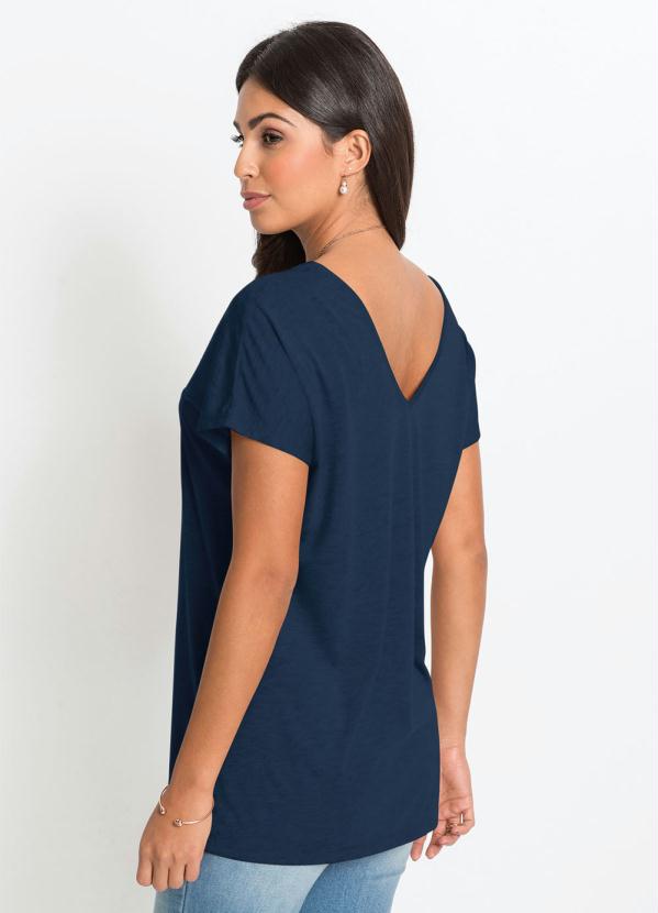 Blusa Bpc Bonprix Collection Manga Curta Azul Clara Feminina Tamanho 52, Blusa Feminina Bpc Bonprix Collection Usado 88495379