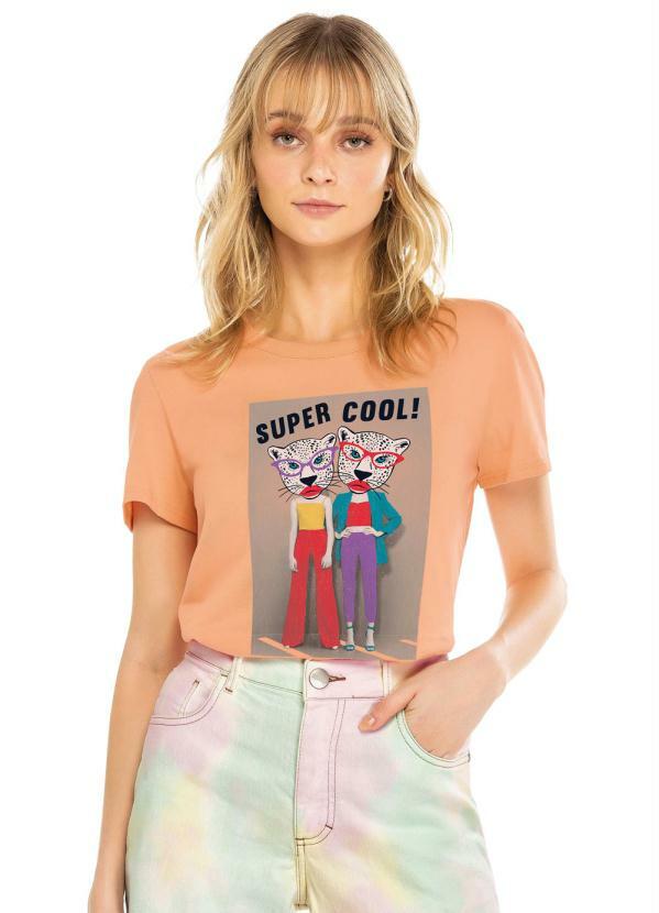 Enfim - Blusa Laranja Claro Super Cool