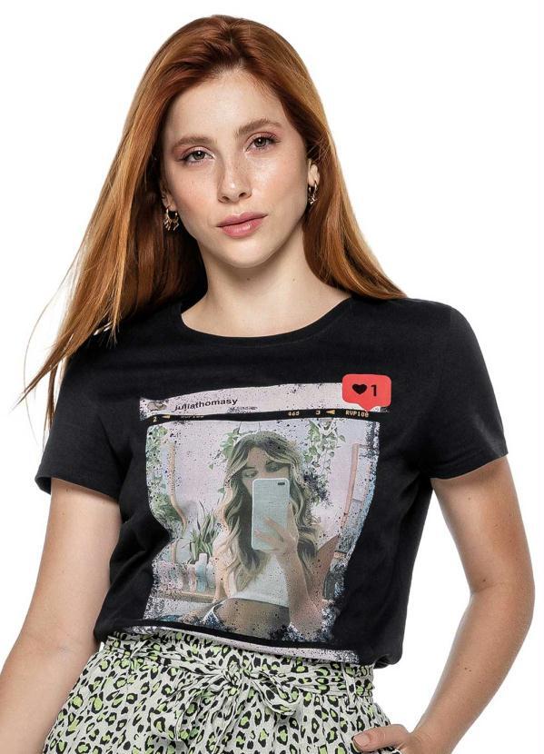 Enfim - Blusa Preta Digital Influencer
