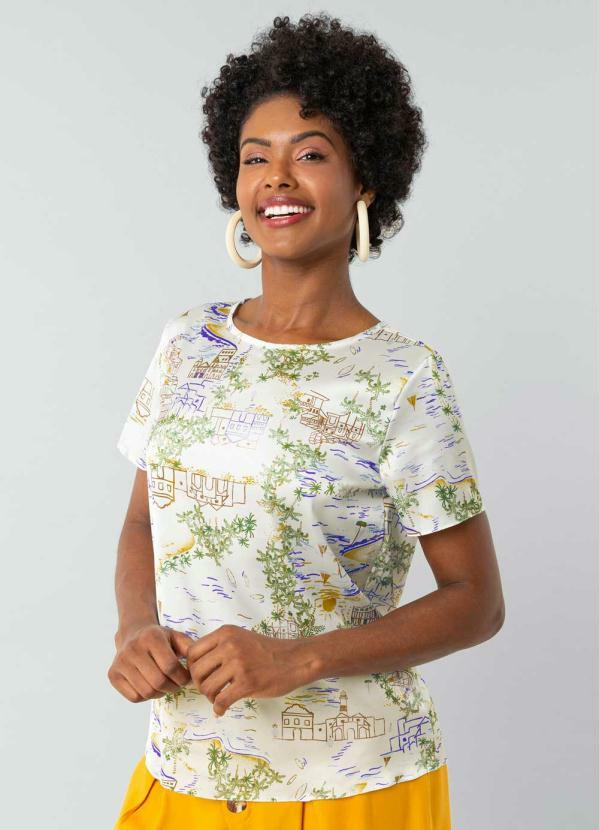 Lunender - Blusa Tecido Juliete Branco