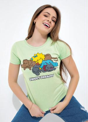 The Simpsons - Blusa Verde com Estampa Localizada Simpsons - THE SIMPSONS