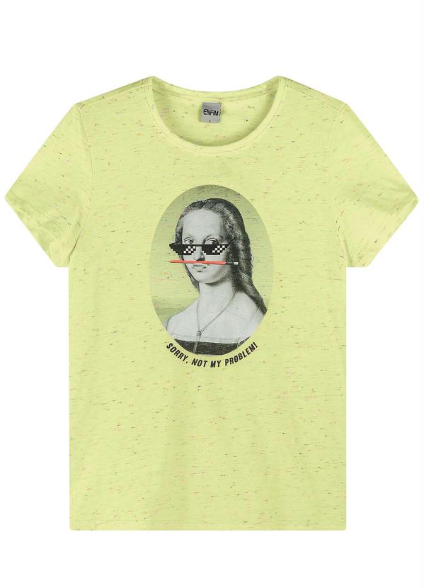 Enfim - Blusa Verde Limão Sorry Not My Problem 2