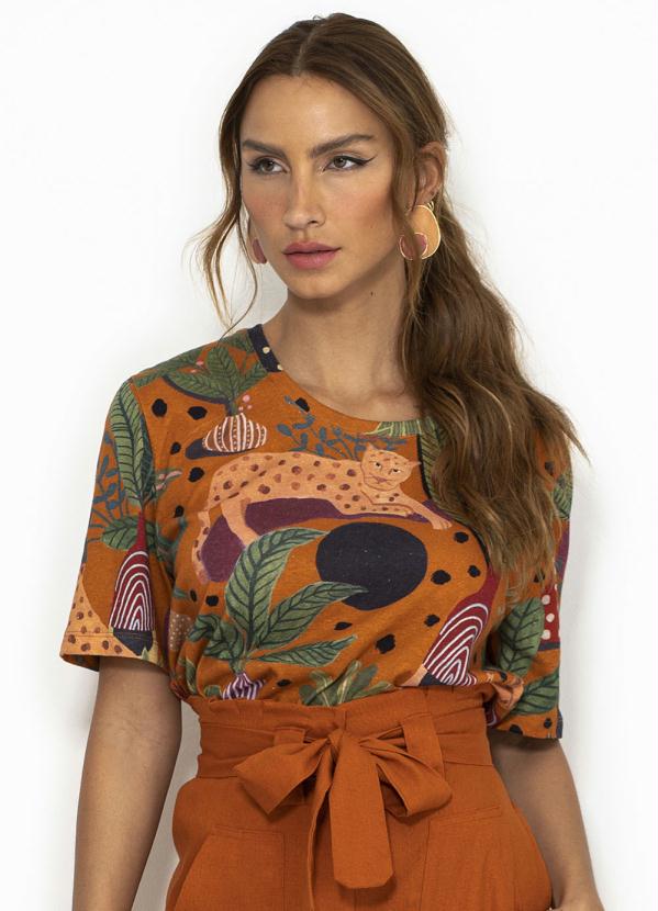 Farm - T-Shirt Clube da Onça Laranja