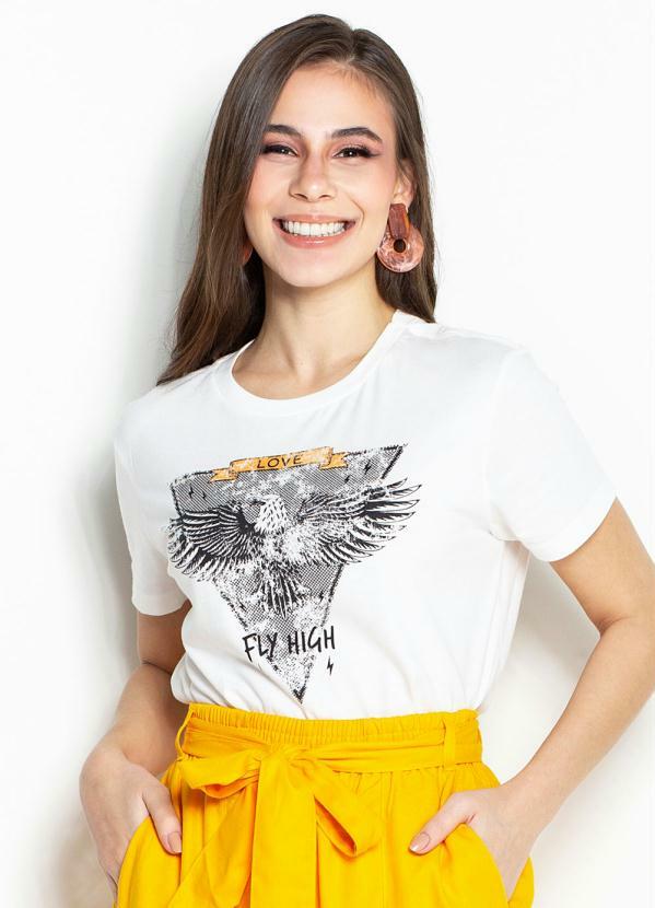 Dzarm - T-Shirt de Malha Branca