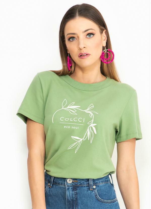 Colcci - T-Shirt de Malha Verde Menta