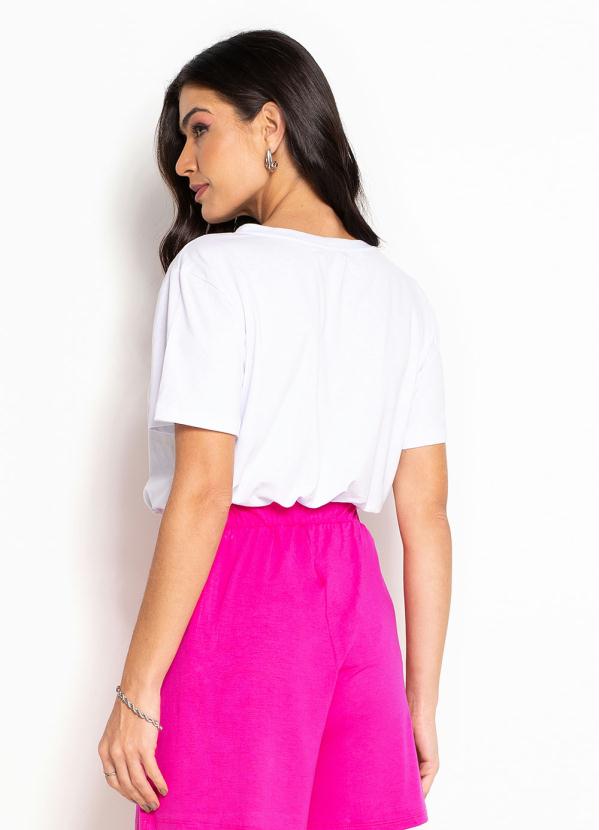 bonprix - T-Shirt Estampada Branco 2