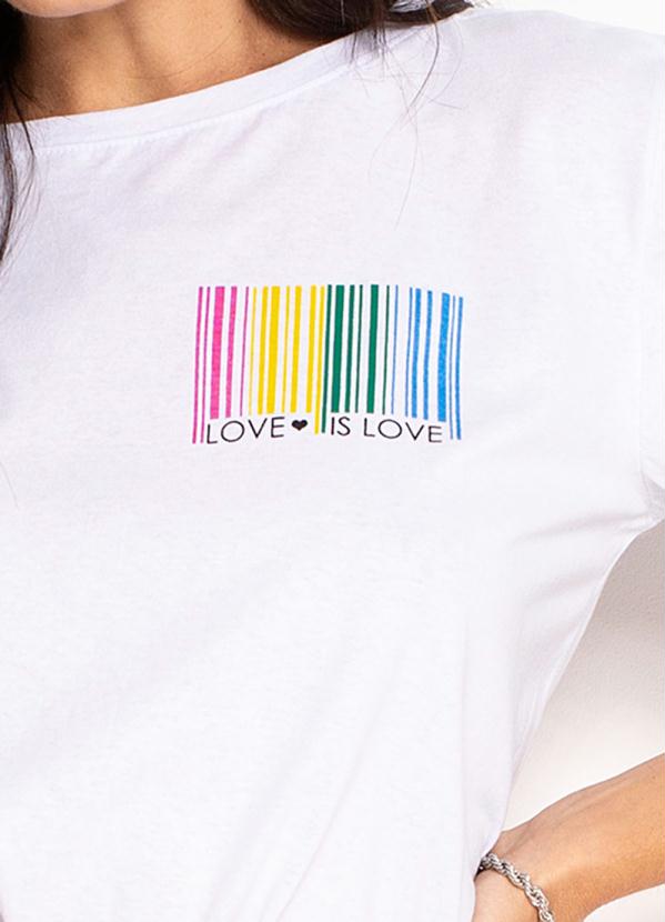 bonprix - T-Shirt Estampada Branco 3