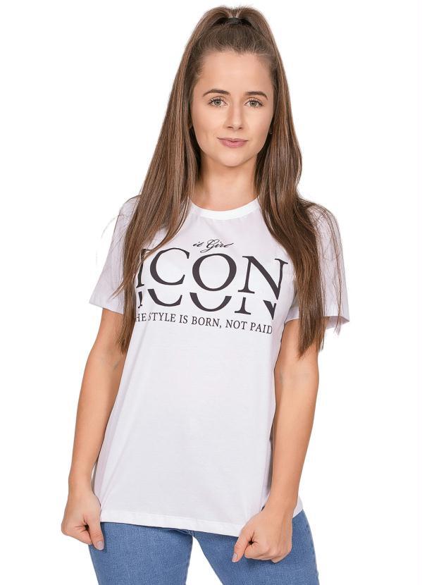 Up Close - T-Shirt Girl Icon Branco