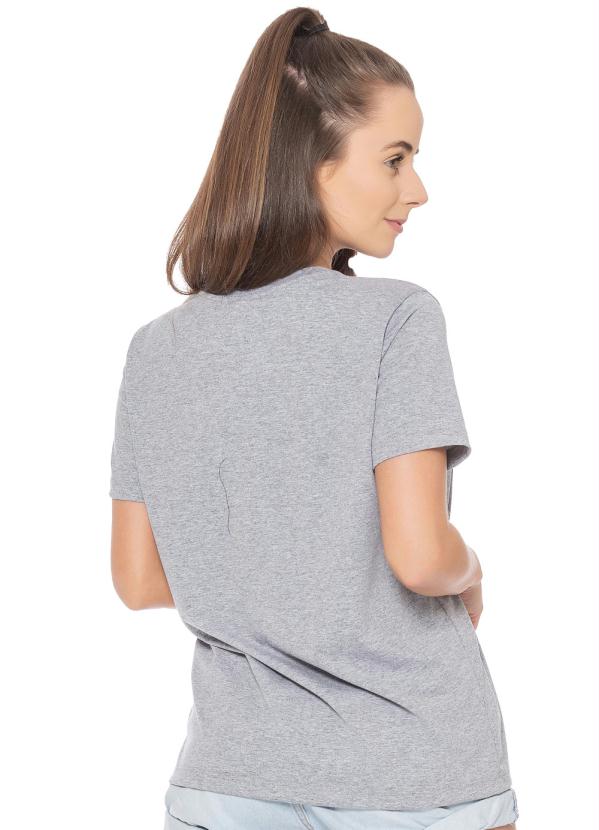 Up Close - T-Shirt Girl Icon Cinza 2