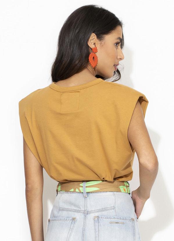 Colcci - T-Shirt Muscle Tee de Malha Bege 2