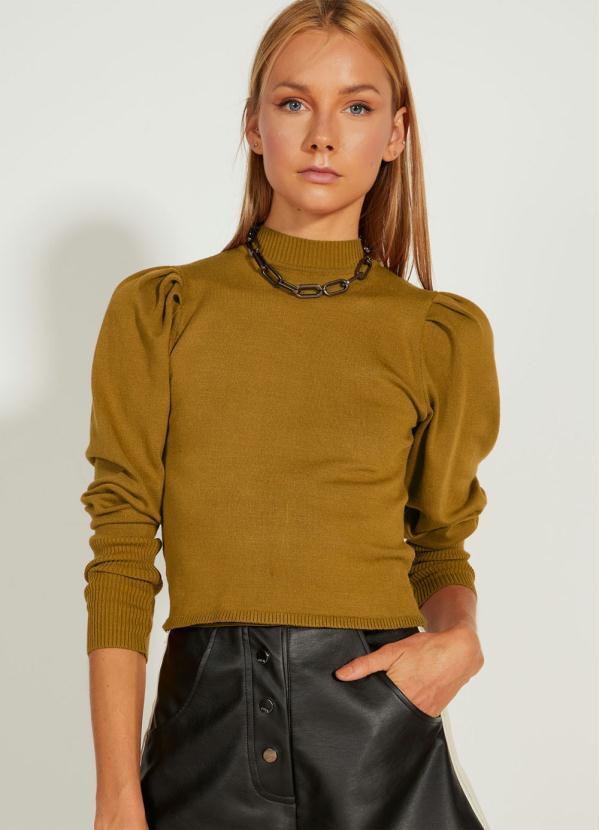 Open - Blusa Tricô Verde
