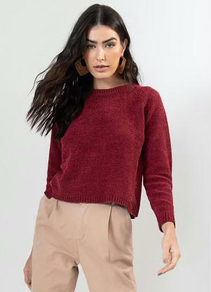 Endless - Suèter Feminino em Tricot Vermelho - ENDLESS