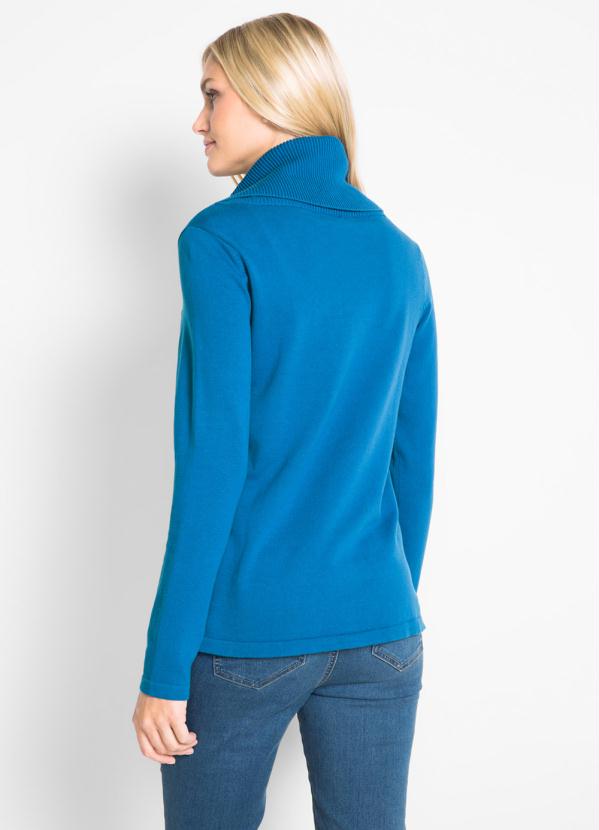 bonprix - Suéter de Tricô Azul Royal 2