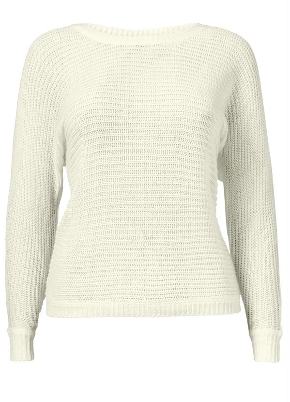 Outlet - Suéter de Tricô Bege 6