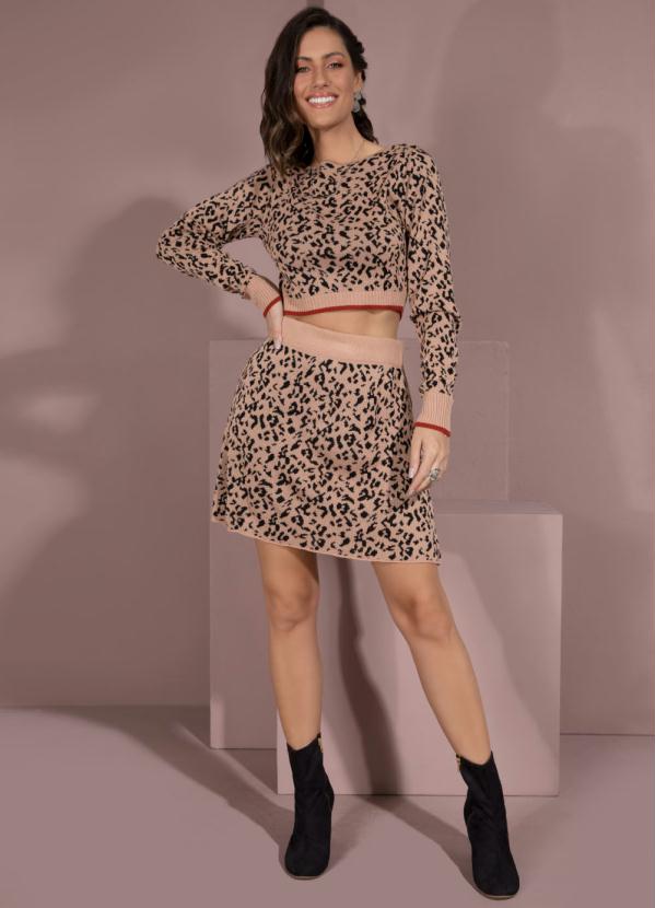 Quintess - Suéter em Tricô Onça 3