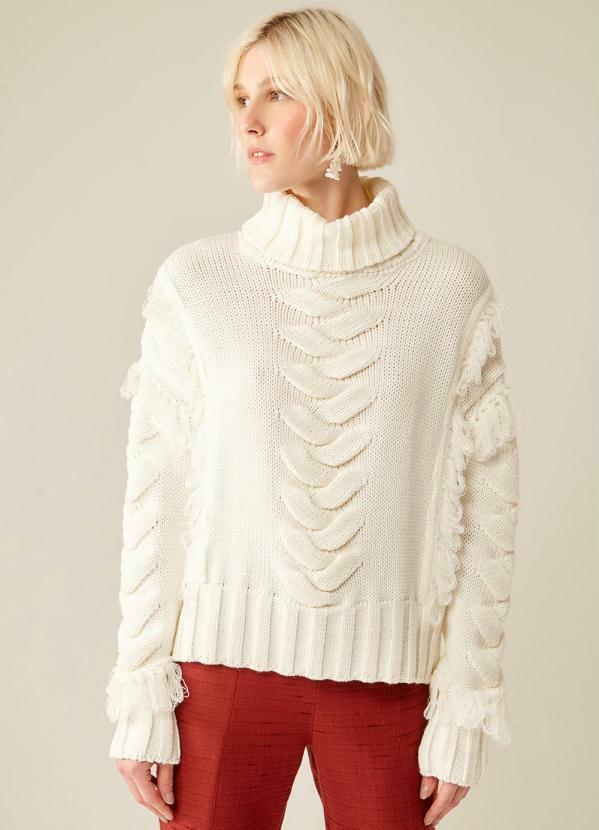 Sacada - Tricot Franjas Off White