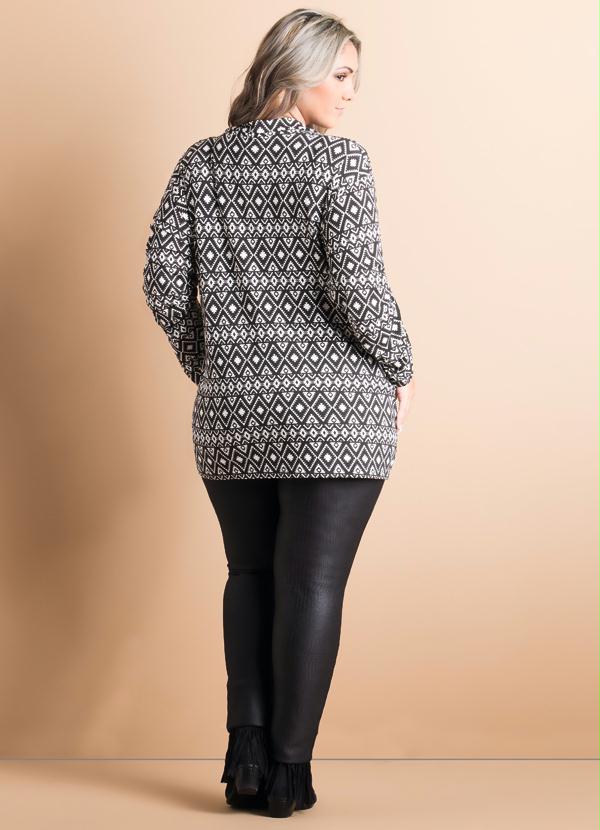 Quintess - Kimono Étnico Plus Size 4