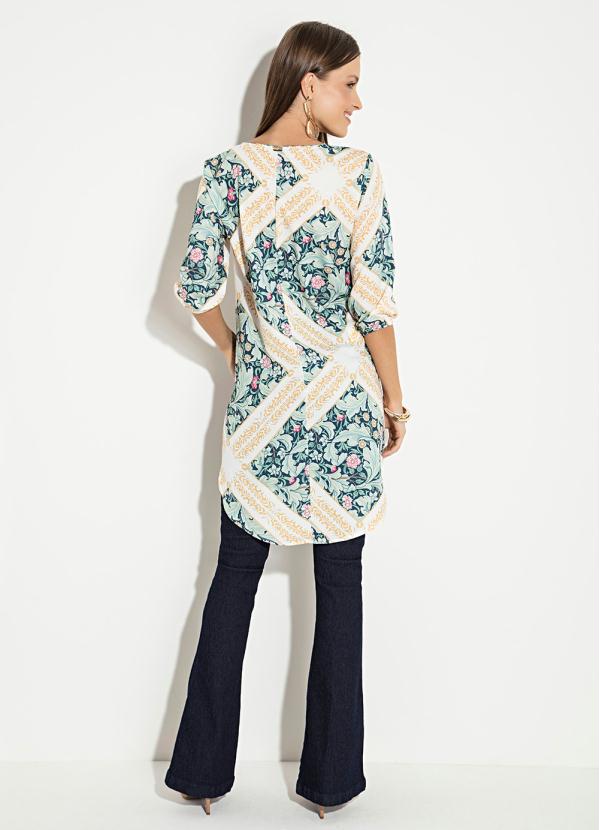 Quintess - Blusa Mullet Transpassada Quintess Lenço 4