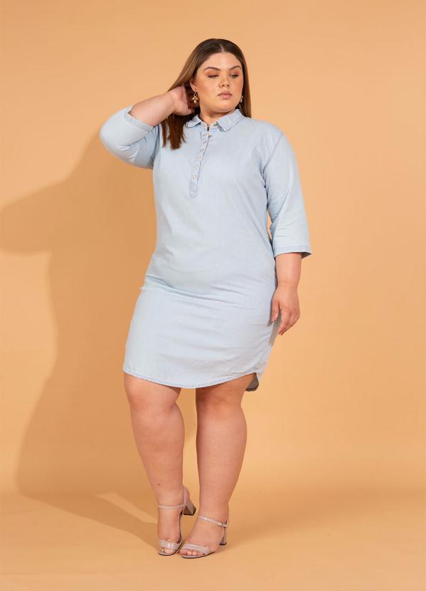 bonprix - Chemise Jeans Azul Claro 8