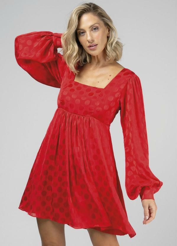 Agora Sou Mãe - Vestido Amor Por Juliana Jabour Vermelho