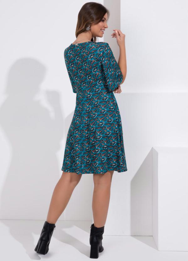 Quintess - Vestido Animal Print com Decote Transpassado 4