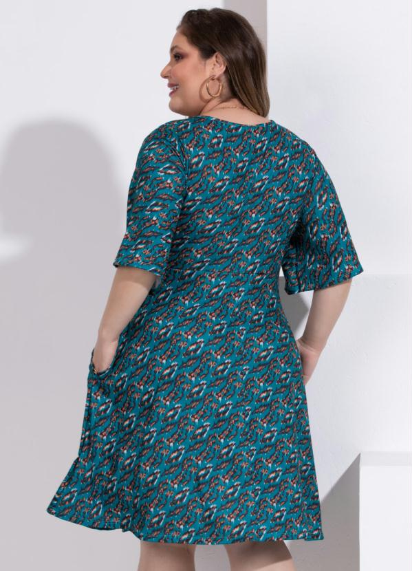 Quintess - Vestido Animal Print com Decote Transpassado 8