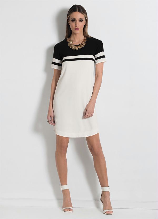 Multimarcas - Vestido Bicolor Mink Preto e Branco 3
