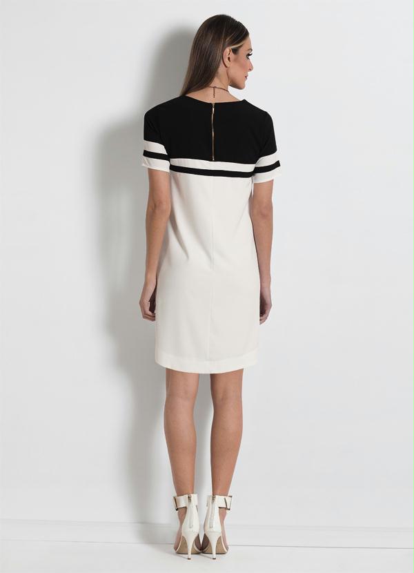 Multimarcas - Vestido Bicolor Mink Preto e Branco 4