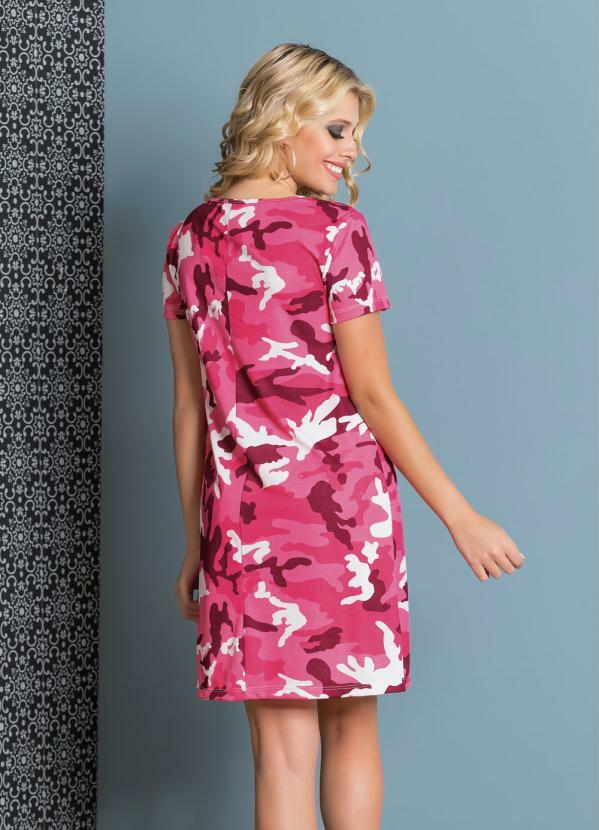 vestido camuflado rosa