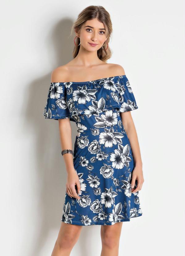 Outlet - Vestido Ciganinha Floral com Babado