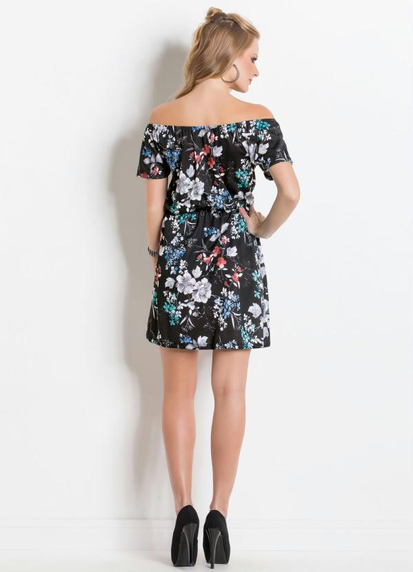Outlet - Vestido Ciganinha Floral com Elástico na Cintura 6